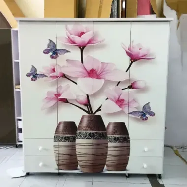 Tủ nhựa Đài loan 4 cánh 3D