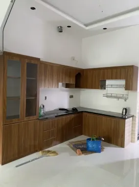 Tủ Bếp Nhựa Vân Gỗ Sang Trọng - Chống Mối Mọt | Nội Thất Quốc Tiến